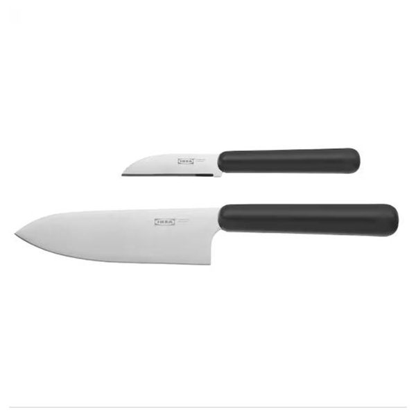 ست چاقو 2 تکه خاکستری ایکیا FÖRDUBBLA 2-piece knife set, grey